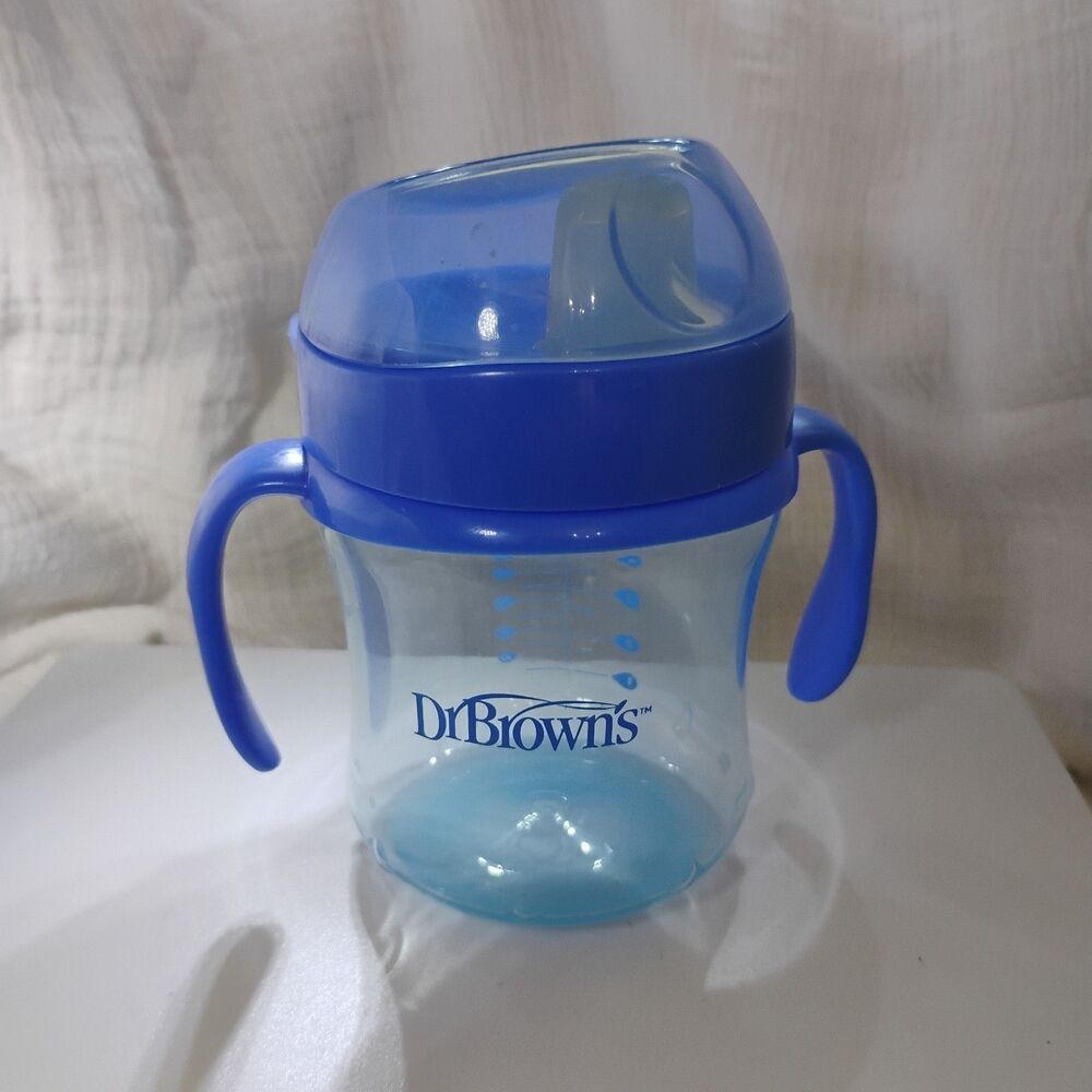 Dr. Brown's Transition Sippy Cup with Soft Spout Blue 6oz 6m+